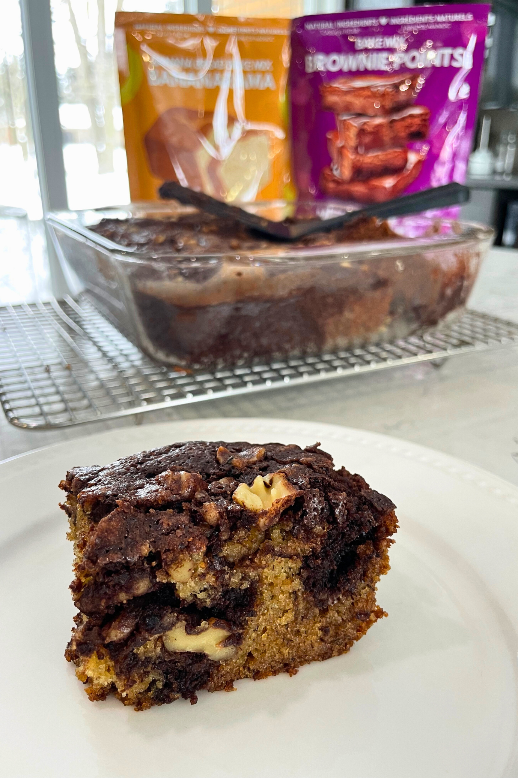 Brownana (The Spice Age Brownie Mix + Banana Bread Swirl)