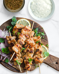 CHICKEN SOUVLAKI BBQ SKEWERS