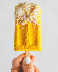 PEACH COCONUT GOLDEN MILK POPSICLES