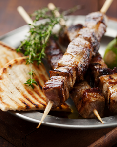 BEEF SOUVLAKI SKEWERS