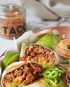 BEEF BURRITO WITH SMOKY CHIPOTLE MAYO