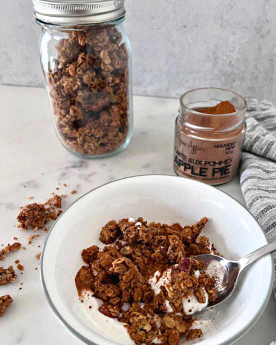 GRANOLA TARTE AUX POMMES