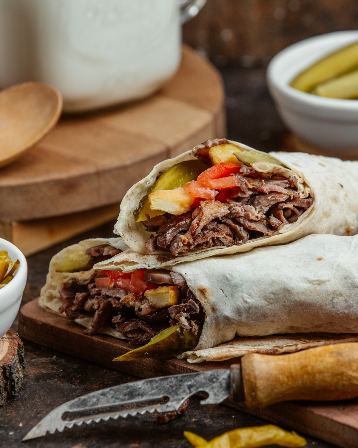 BEEF SHAWARMA WITH TAHINI SAUCE