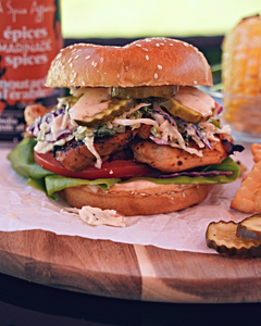 MAPLE MUSTARD CHICKEN BURGER