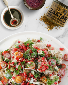 FATTOUSH SALAD WITH ZAATAR CROUTONS