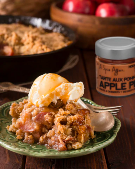 CRUMBLE AUX POMMES À L'ÉRABLE