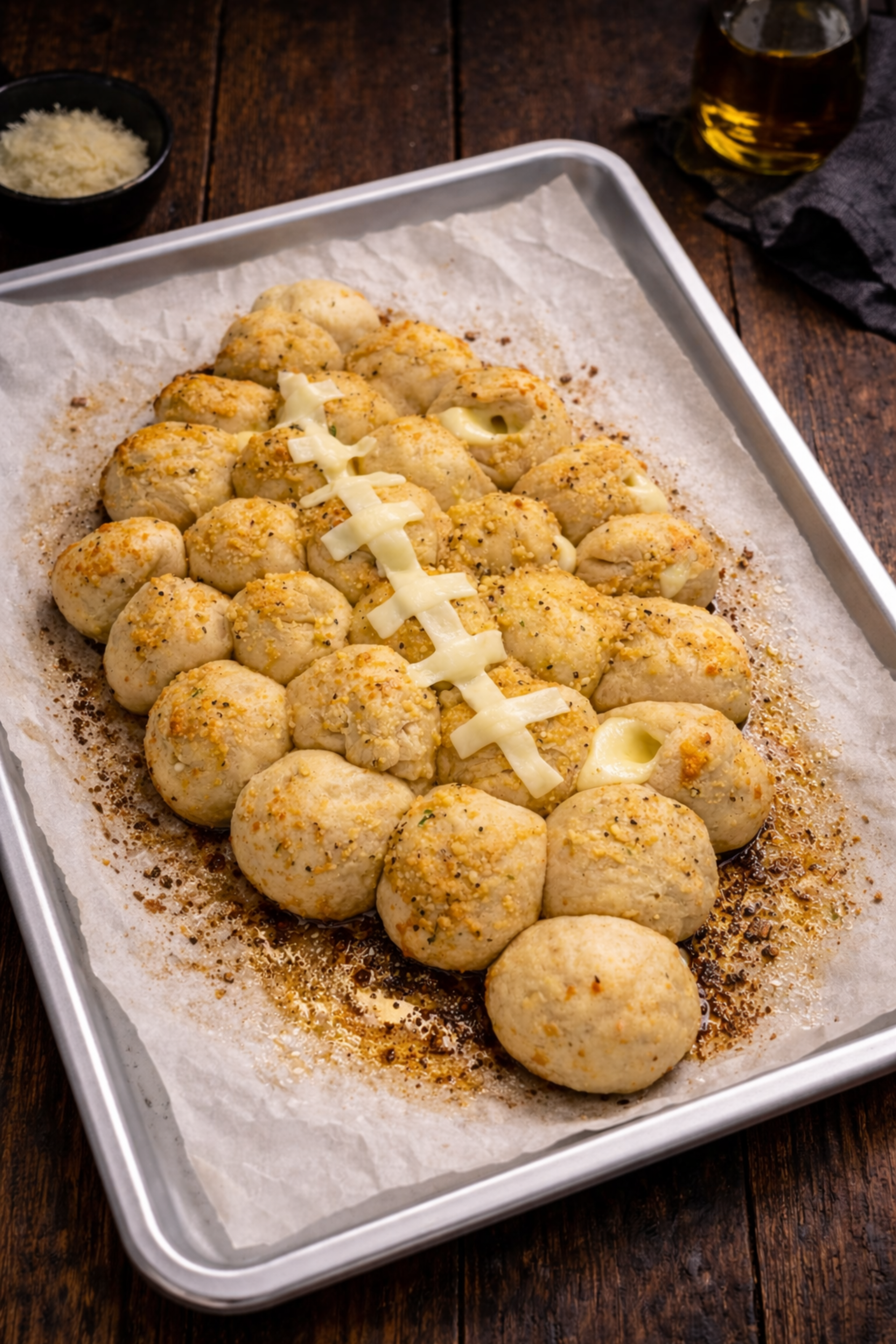 Garlic Parmesan Pull Apart Bread