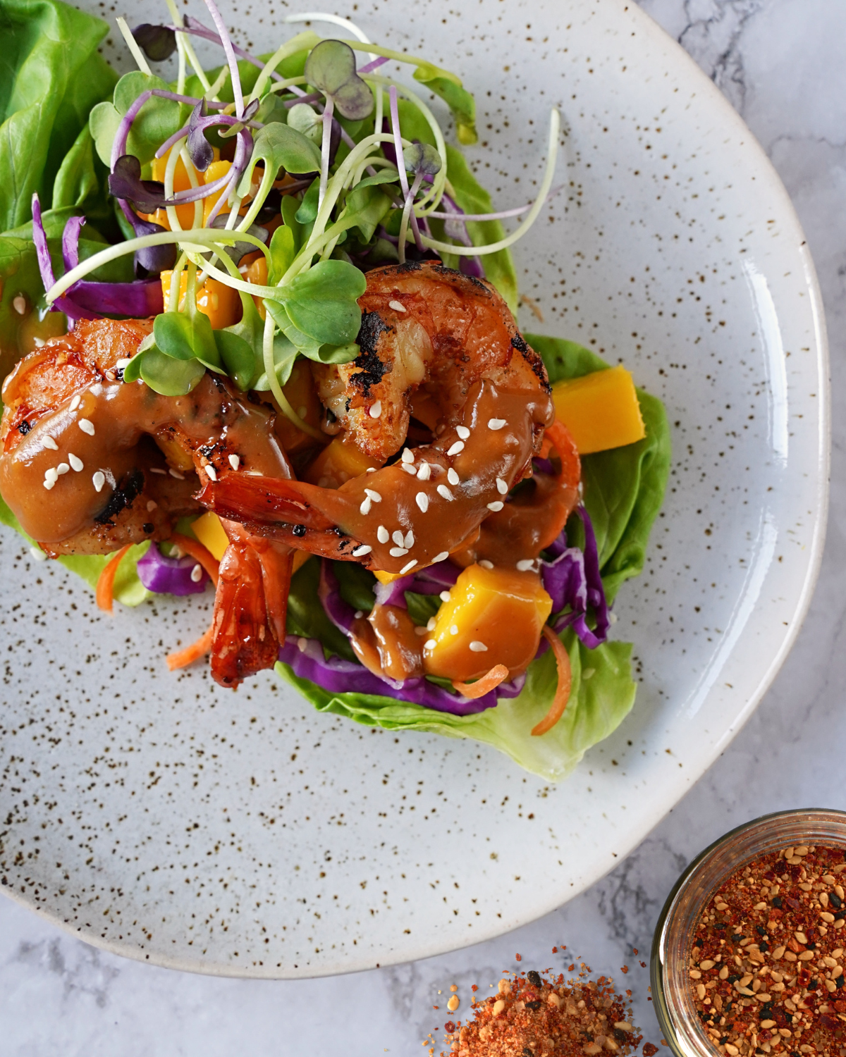 KOREAN SHRIMP LETTUCE WRAPS