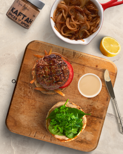 KAFTA BURGER WITH TAHINI LEMON SAUCE