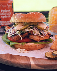 MAPLE MUSTARD CHICKEN BURGER