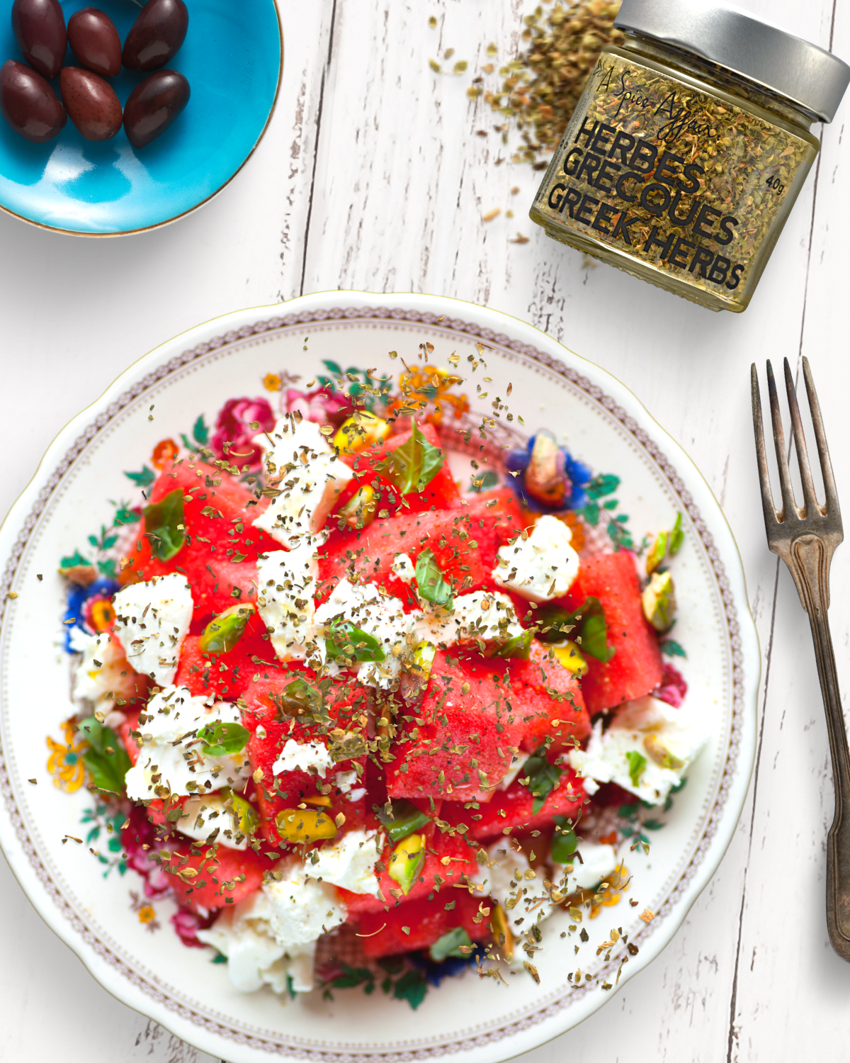 WATERMELON & GREEK HERBS SALAD