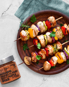 ZESTY MAPLE GINGER VEGGIE SKEWERS