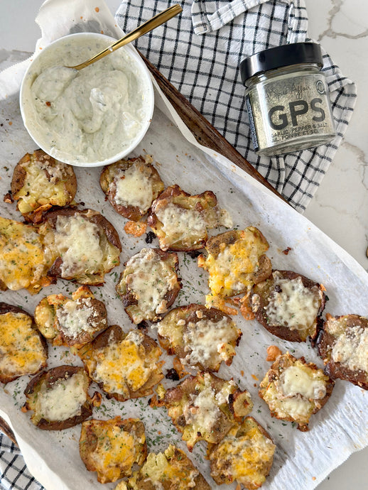 Pommes de terre écrasées au fromage