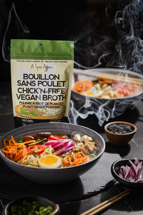 Cozy Ramen-Style Broth with Tamago Egg