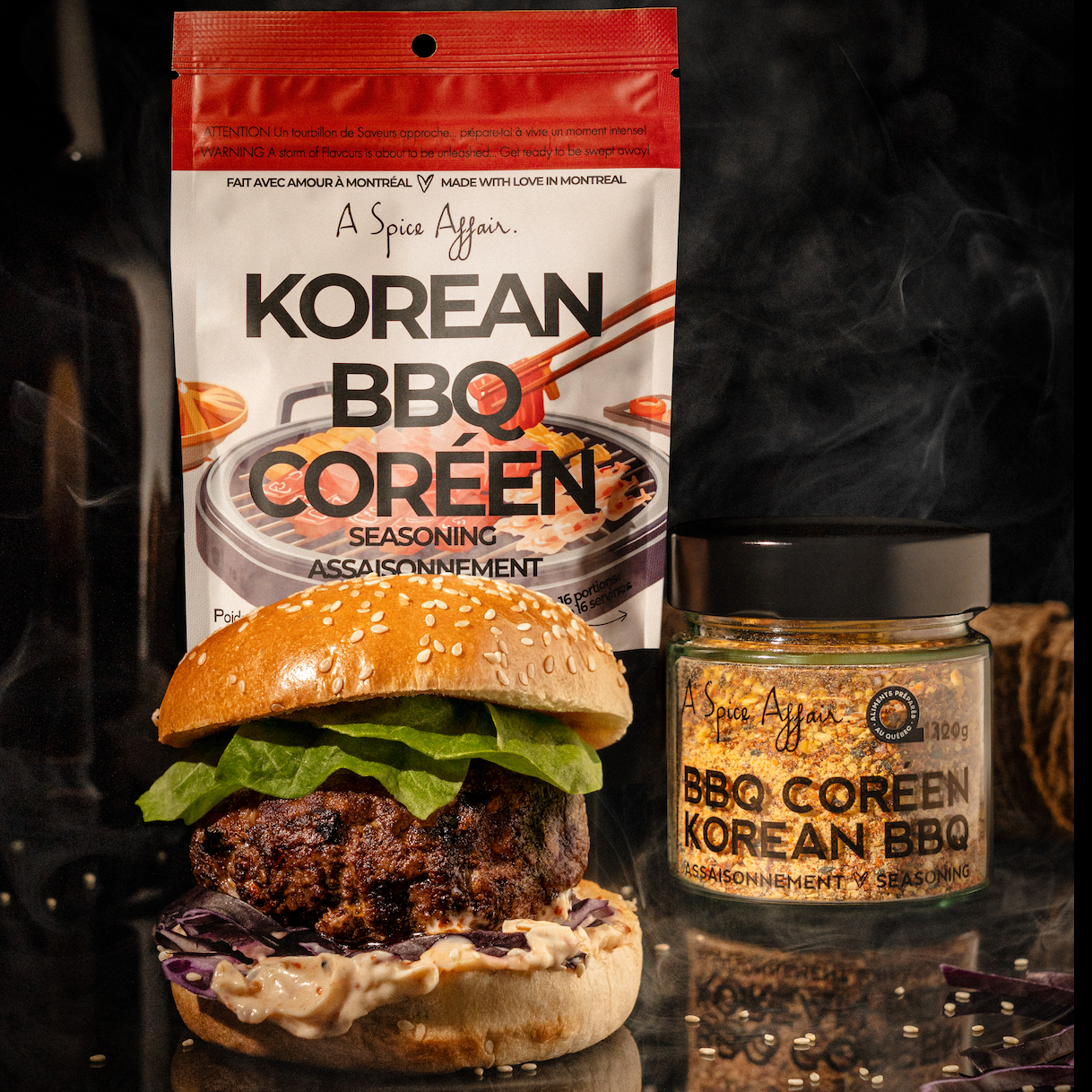 KOREAN BBQ BURGERS
