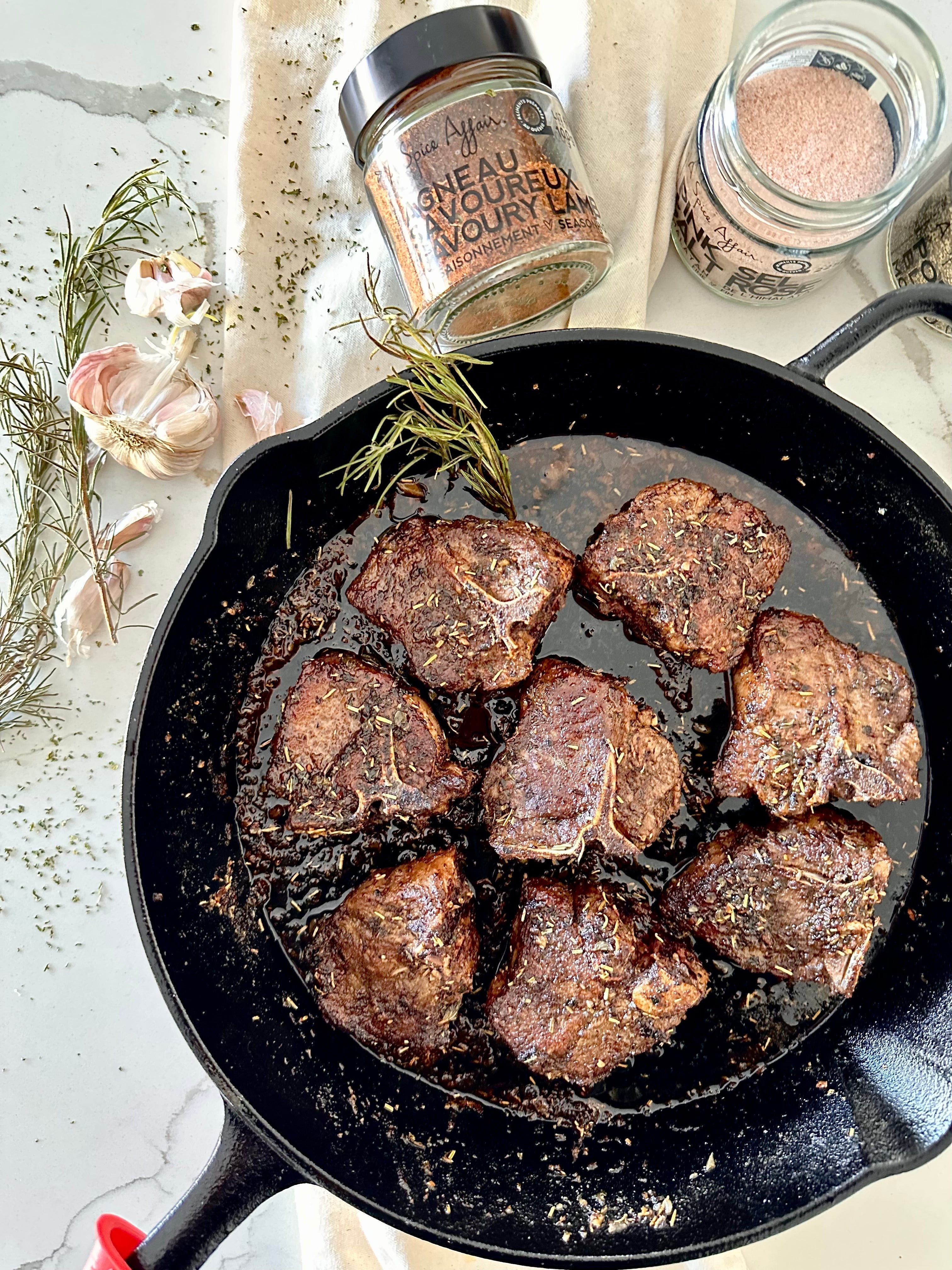 LAMB CHOPS WITH SAVOURY LAMB RUB SEASONING