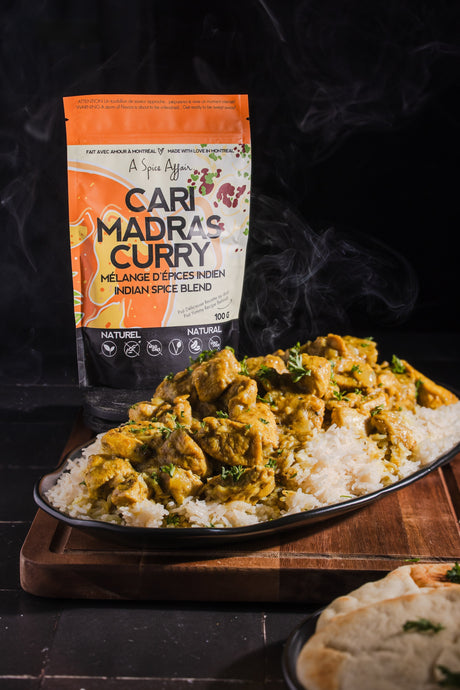 POULET AU CARY MADRAS