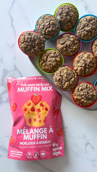 You Bake Me Blush Fruity Muffins with Cassava Flour