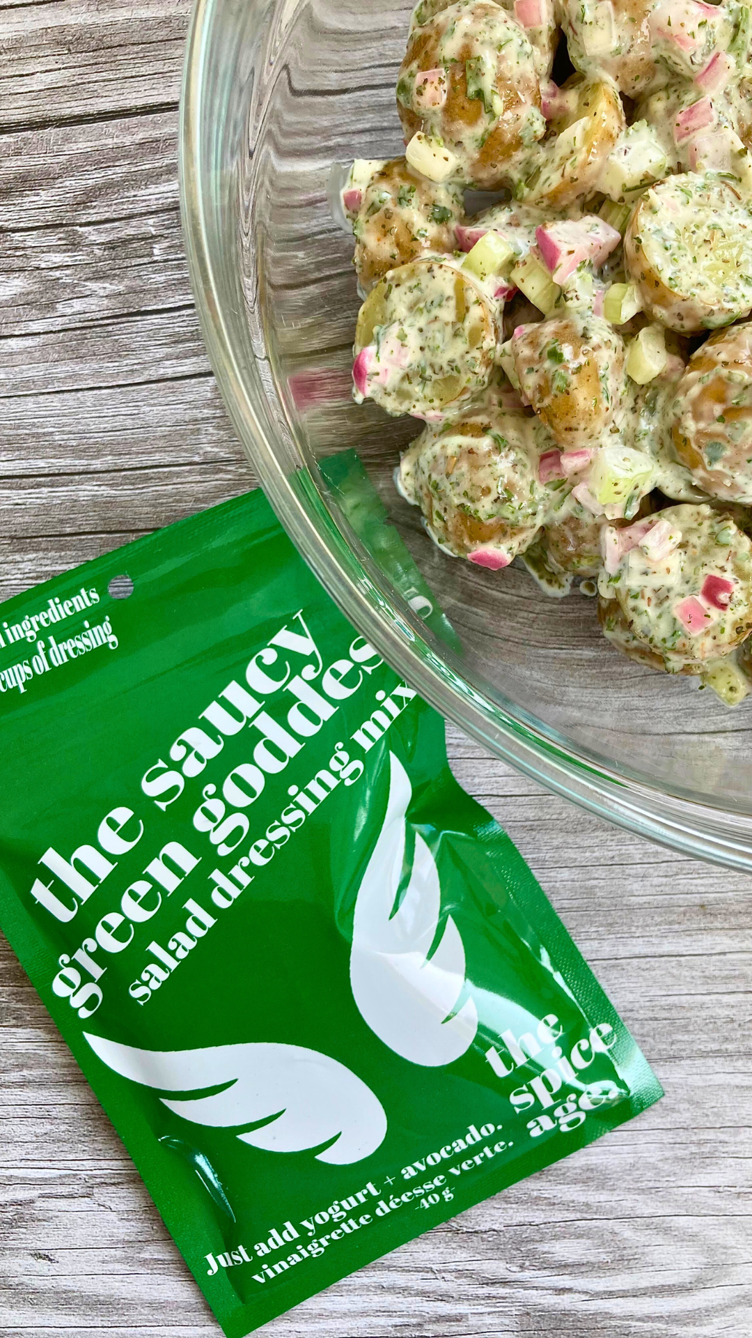 Saucy Green Goddess Potato Salad