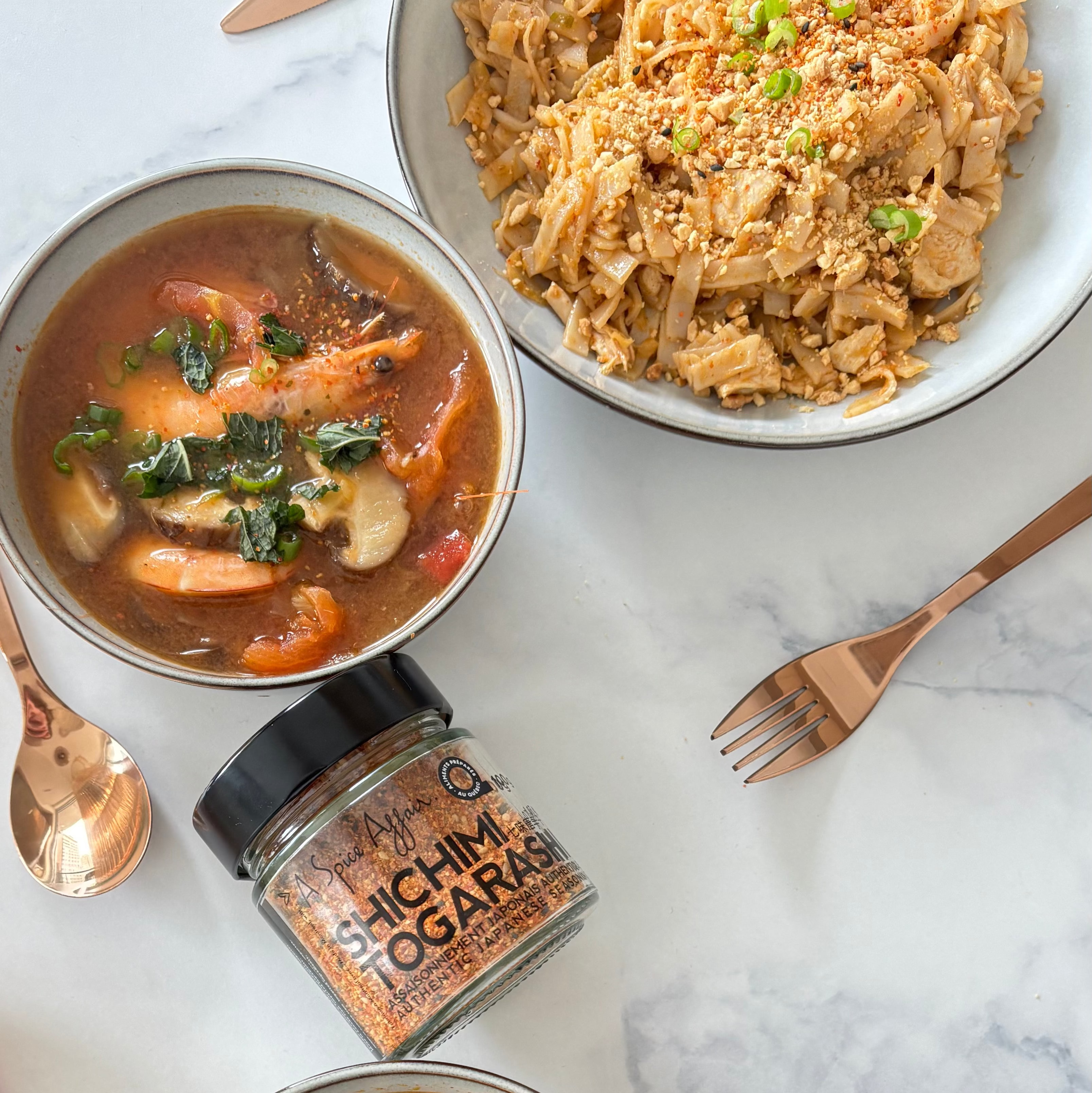TOM YUM SOUP & CHICKEN PAD THAI
