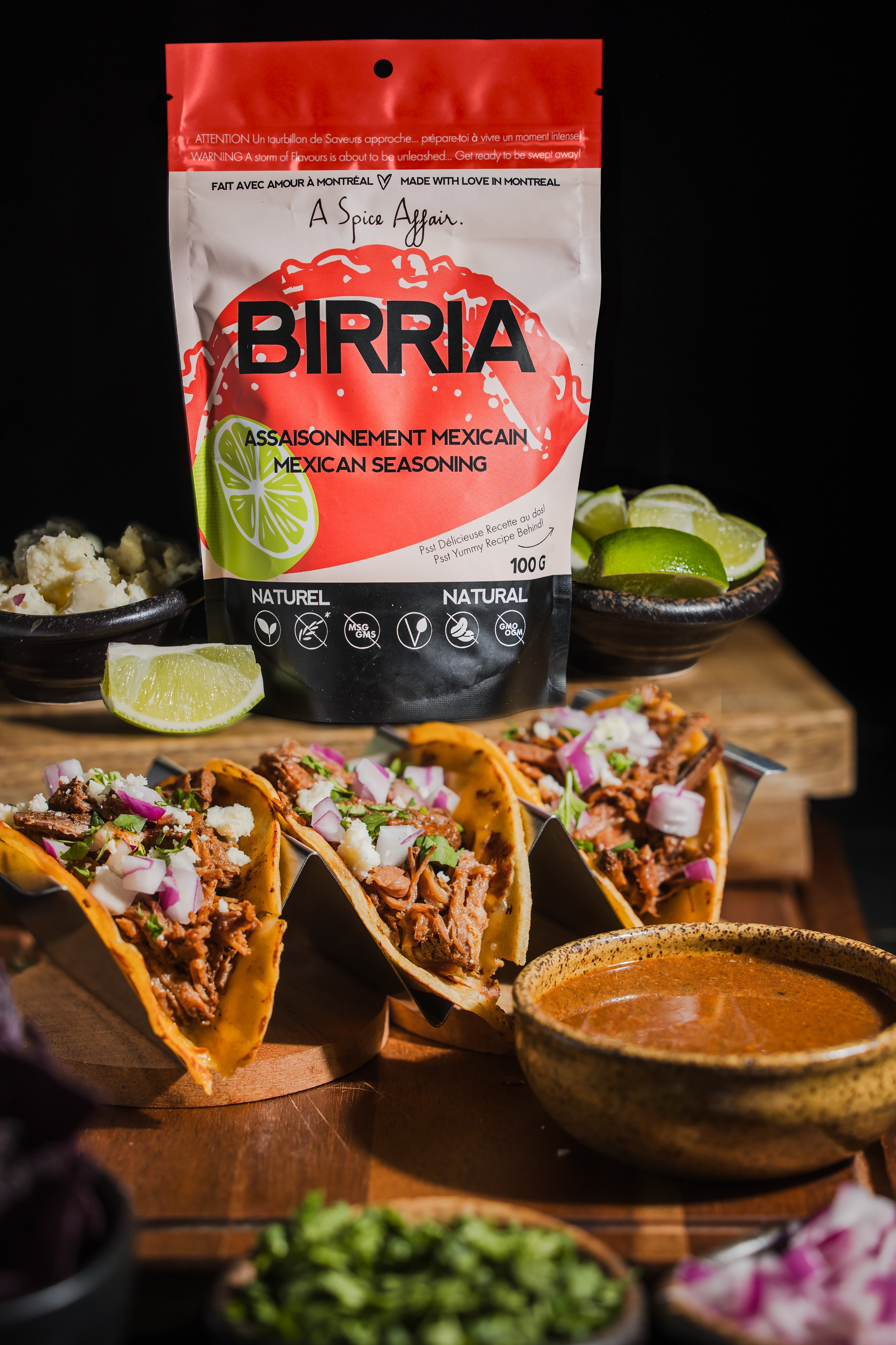 BEEF BIRRIA TACOS
