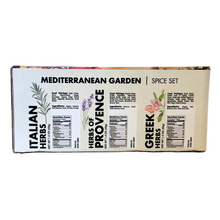 Load image into Gallery viewer, MEDITERRANEAN GARDEN 3-PACK SPICE SET (4.23 oz)