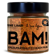 Load image into Gallery viewer, CHEF AMINE LAABI&#39;S BAM! CHICKEN RUB 130 G (4.6 oz)