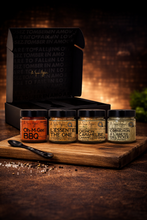 Charger l'image dans la galerie, Coffret 4 pots avec cuillère à mesurer 3 en 1 : Collection Trempette &amp; Gril