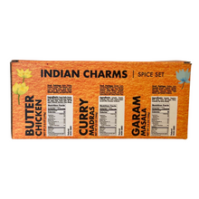Load image into Gallery viewer, INDIAN CHARMS 3-PACK SPICE SET (10.6 oz)