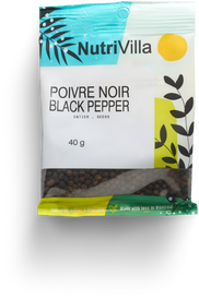 BLACK PEPPER WHOLE NUTRIVILLA BAG 40 G (1.41 oz)
