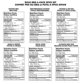 BOLD BBQ 6-PACK SPICE SET