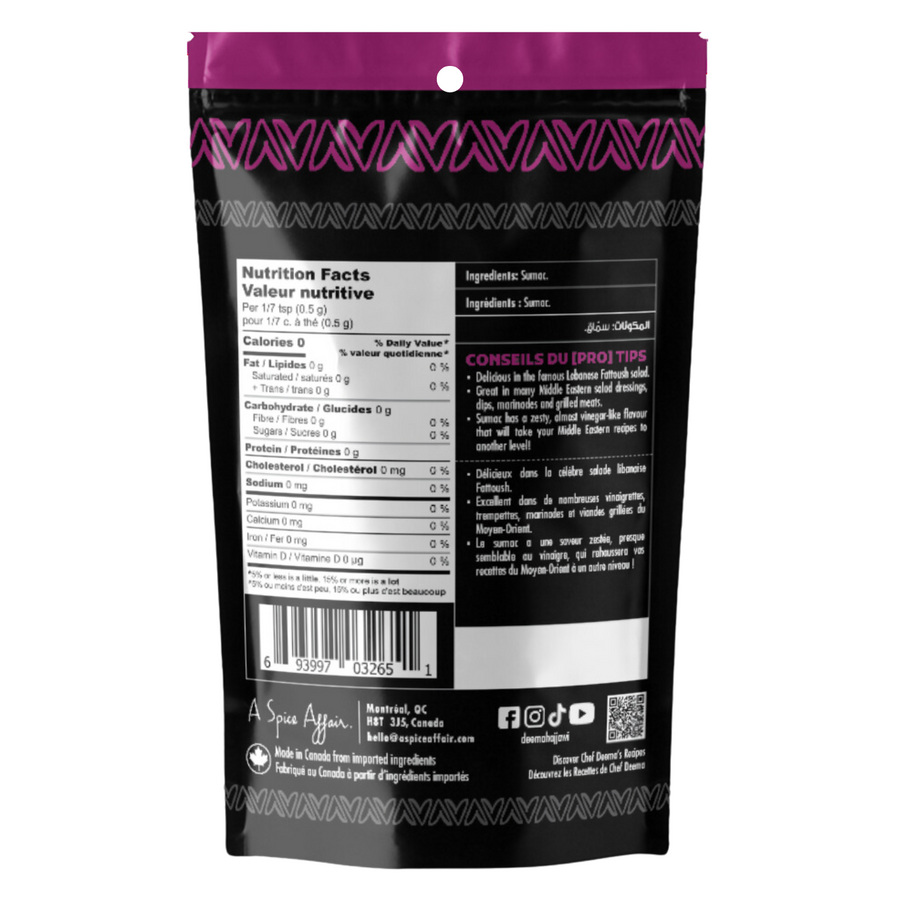 CHEF DEEMA'S PREMIUM SUMAC 80 G (2.82 oz)