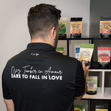 Load image into Gallery viewer, Men&#39;s Black Polo Spice Swag A Spice Affair