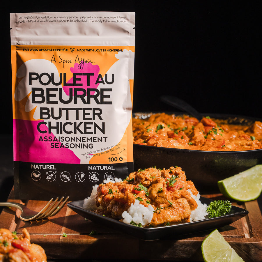 BUTTER CHICKEN SEASONING 100 G (3.5 oz) POUCH