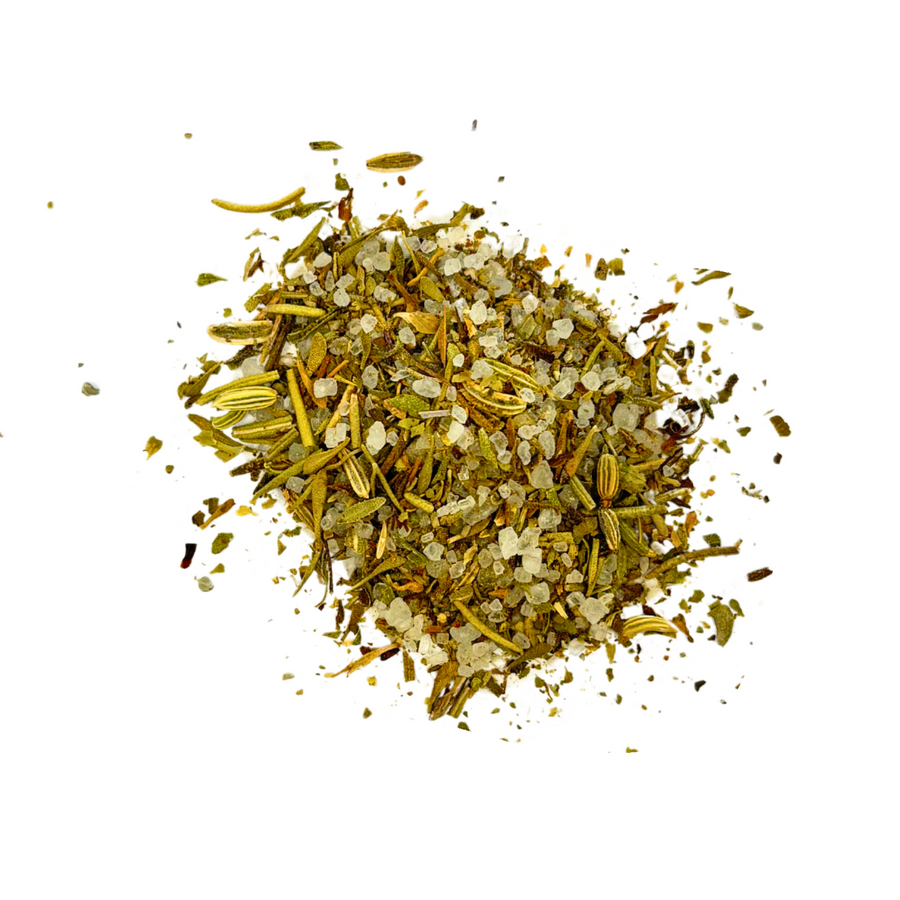 SEL DE MER INFUSÉ AUX HERBES DE PROVENCE 100 G (3,5 OZ)