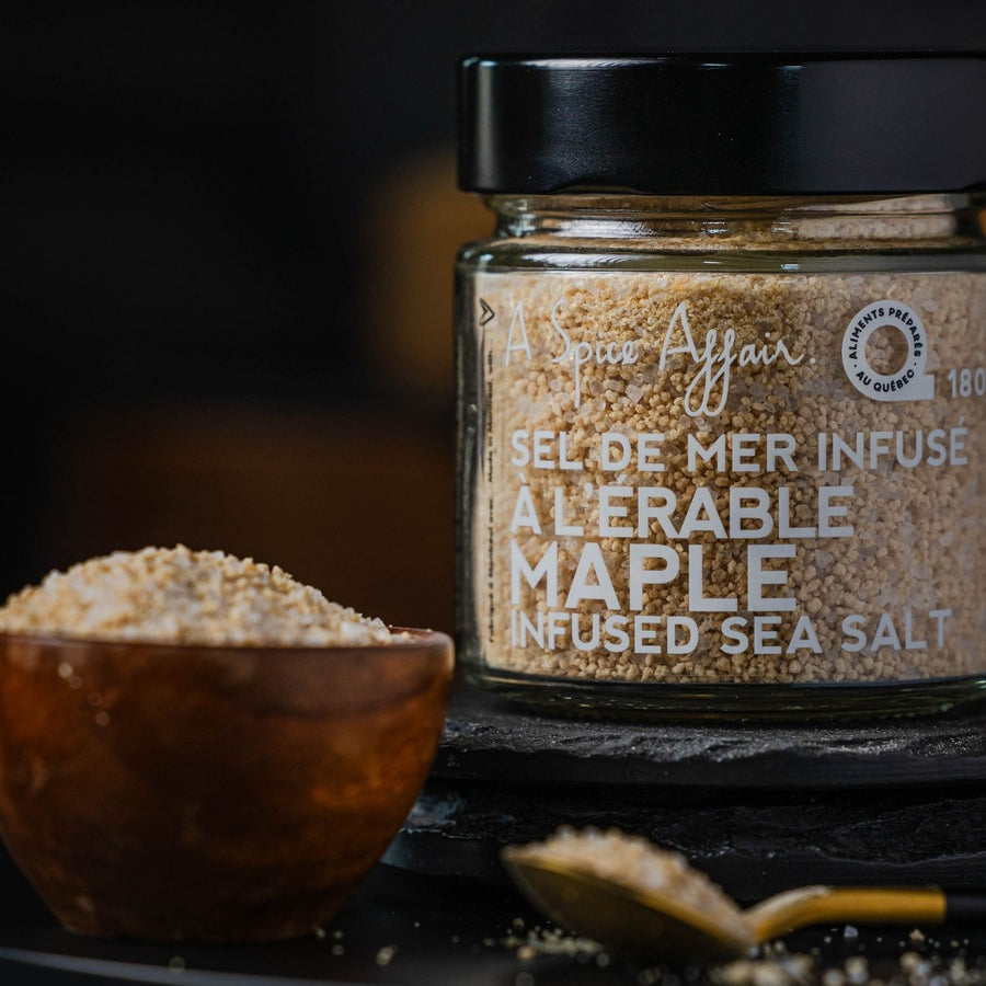 SEL DE MER INFUSÉ À L'ÉRABLE 180 G (6,3 OZ)