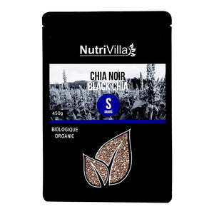 GRAINES DE CHIA NOIR (BIO) NutriVilla 1 un. x 450 g