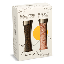 Load image into Gallery viewer, BLACK PEPPER &amp; PINK SALT GRINDER SET