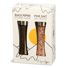 Load image into Gallery viewer, BLACK PEPPER &amp; PINK SALT GRINDER SET