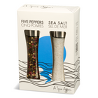 FIVE PEPPERS & SEA SALT GRINDER SET